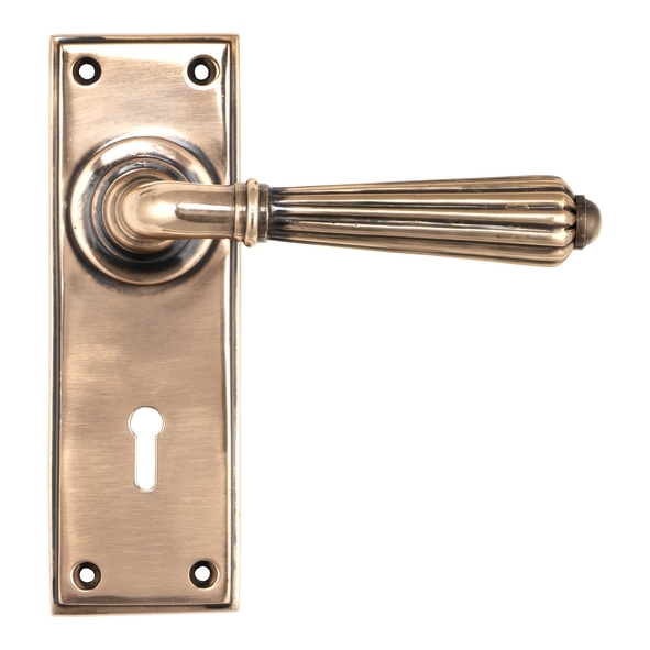 45334 • 152 x 50 x 8mm • Polished Bronze • From The Anvil Hinton Lever Lock Set