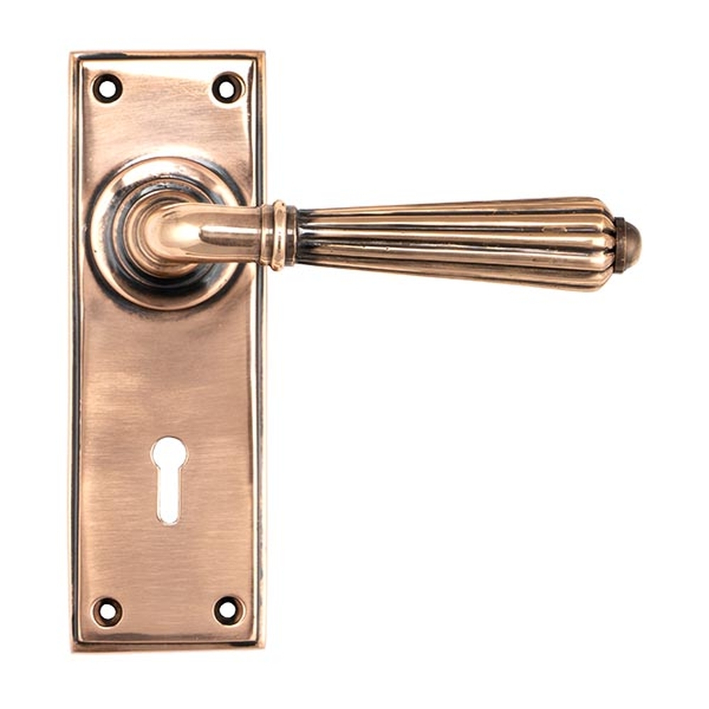 45334  152 x 50 x 8mm  Polished Bronze  From The Anvil Hinton Lever Lock Set