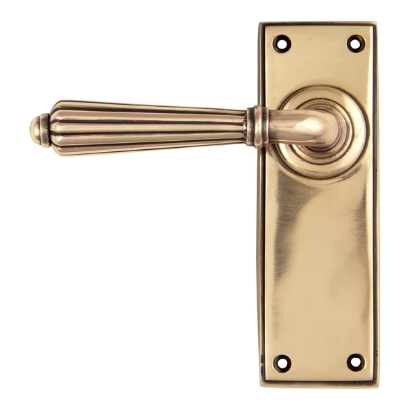 45335 • 152 x 50 x 8mm • Polished Bronze • From The Anvil Hinton Lever Latch Set