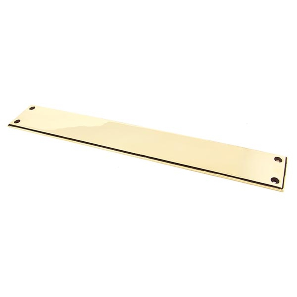 45384  425 x 65mm  Aged Brass  From The Anvil Art Deco Finger Plate