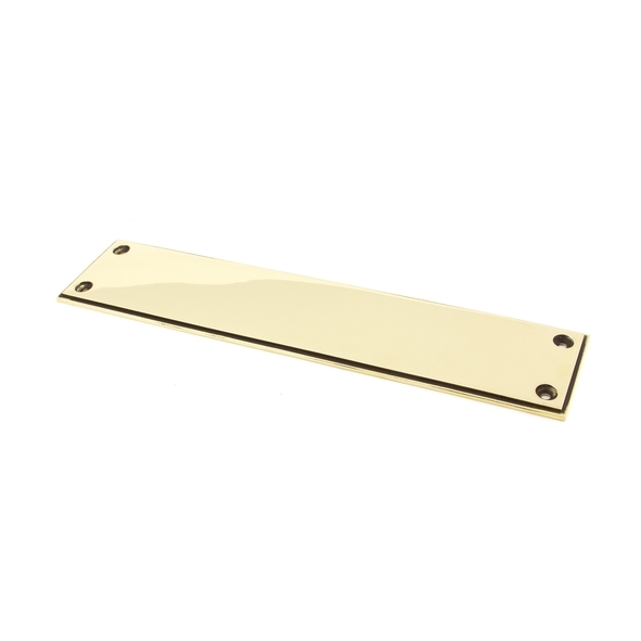 45389  300 x 65mm  Aged Brass  From The Anvil Art Deco Finger Plate