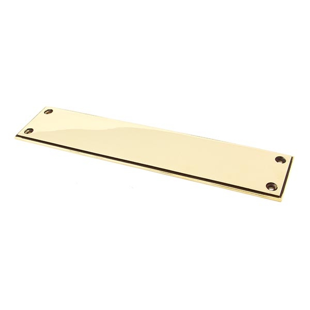 45389  300 x 65mm  Aged Brass  From The Anvil Art Deco Finger Plate