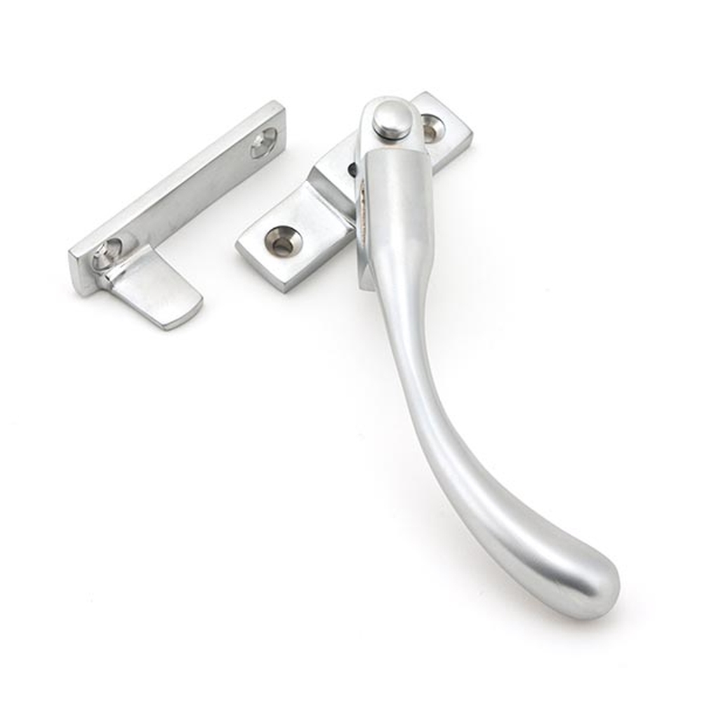 45399  149mm  Satin Chrome  From The Anvil Night-Vent Locking Peardrop Fastener - RH