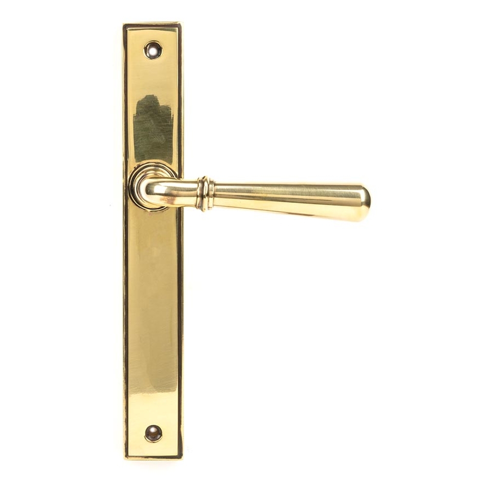 45429  244 x 36 x 13mm  Aged Brass  From The Anvil Newbury Slimline Lever Latch Set