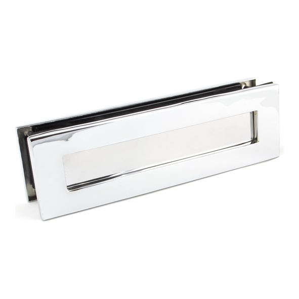45444  315 x 92mm  Polished Chrome  From The Anvil Traditional Letterbox
