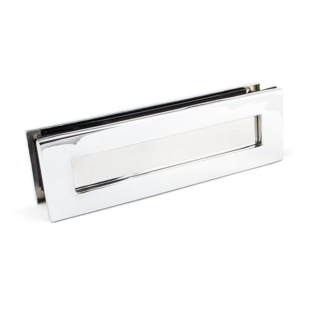 45444  315 x 92mm  Polished Chrome  From The Anvil Traditional Letterbox