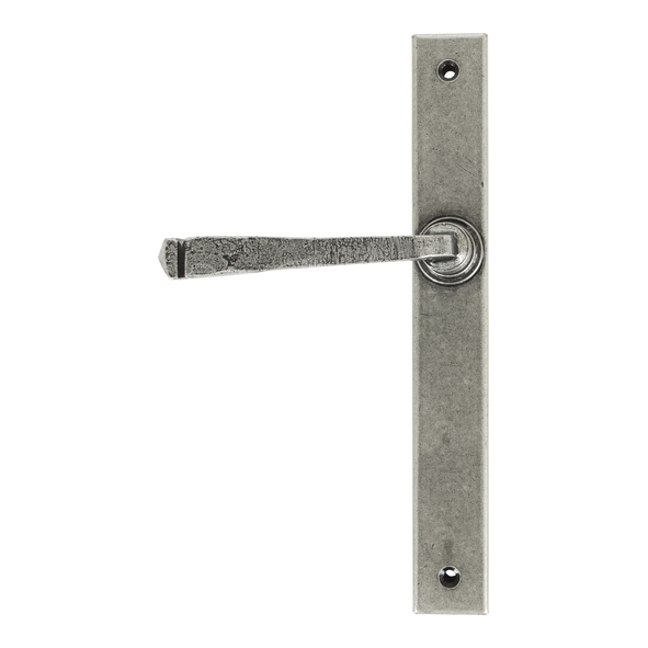 45446  242 x 32 x 13mm  Pewter Patina  From The Anvil Avon Slimline Lever Latch Set