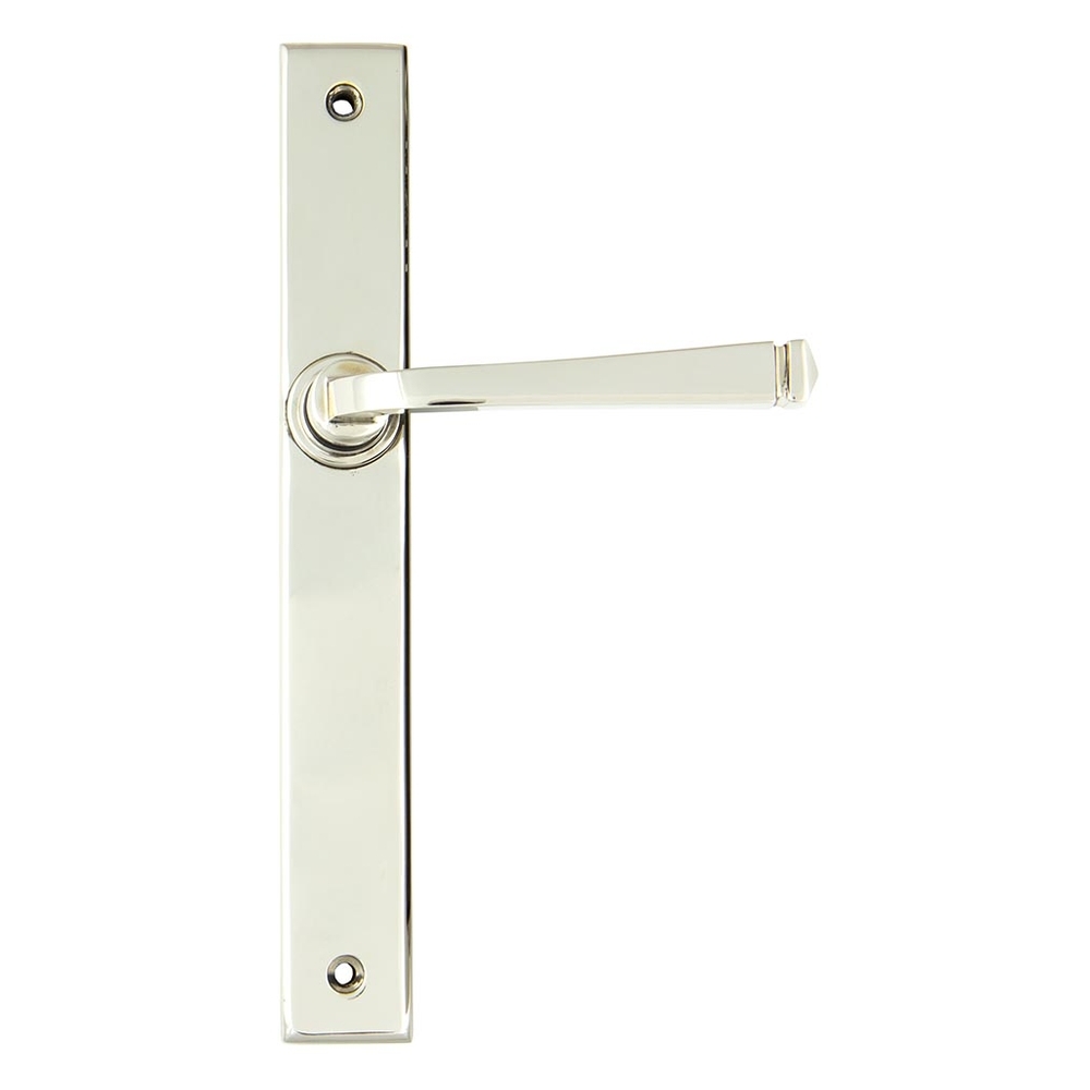 45449  242 x 32 x 13mm  Polished Nickel  From The Anvil Avon Slimline Lever Latch Set