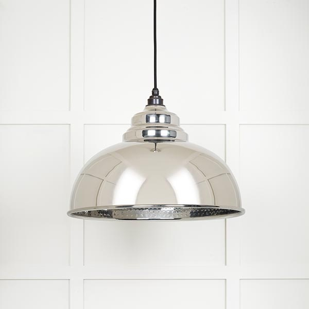 45472 • 400mm • Hammered Nickel • From The Anvil Harborne Pendant