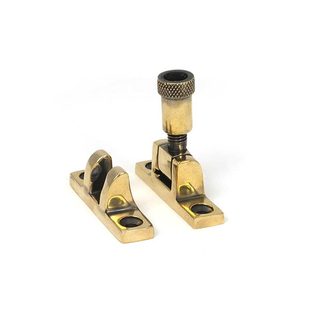 45490 • 55 x 14mm • Aged Brass • From The Anvil Brompton Brighton Fastener - Narrow [Square]