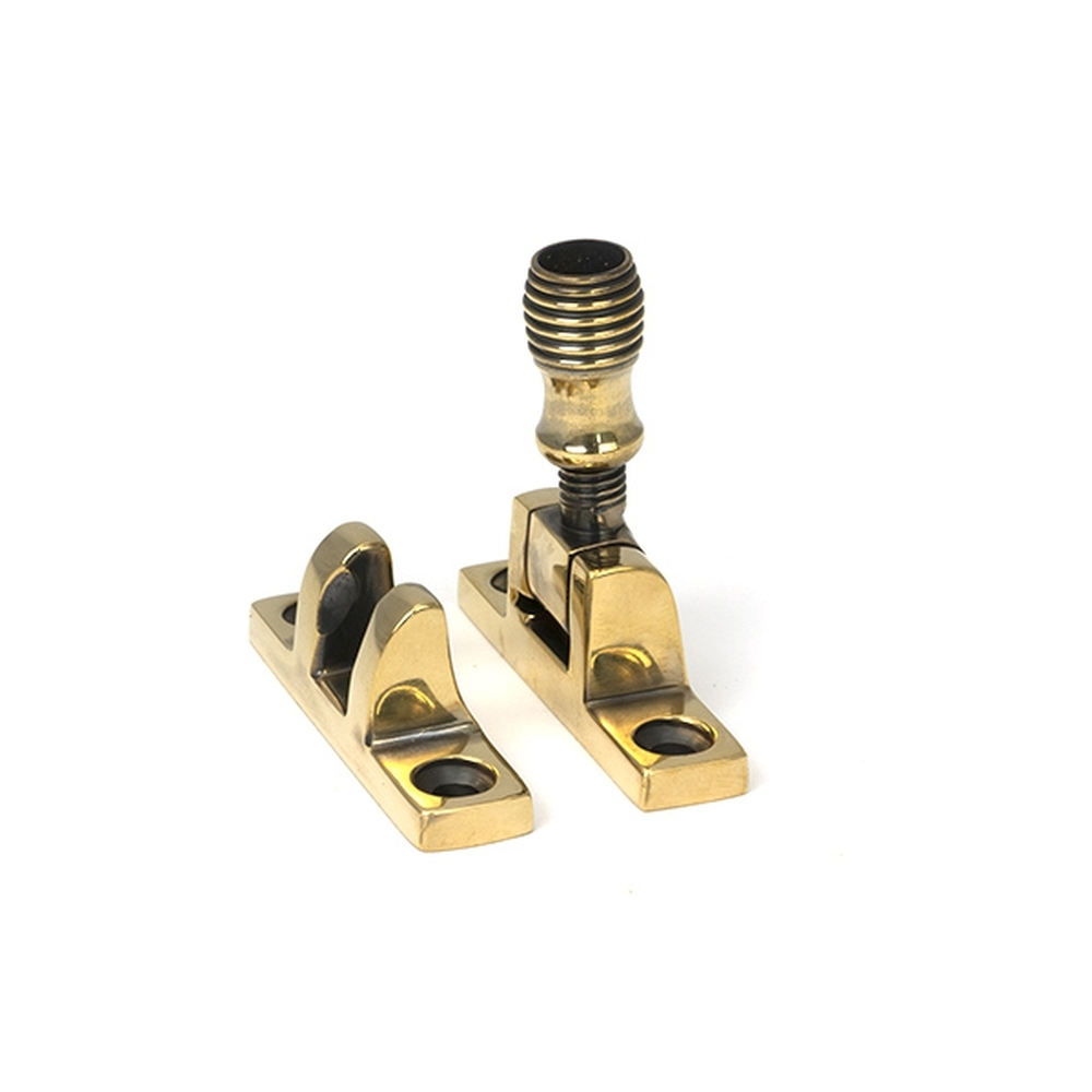 45492  55 x 14mm  Aged Brass  From The Anvil Beehive Brighton Fastener - Narrow [Square]