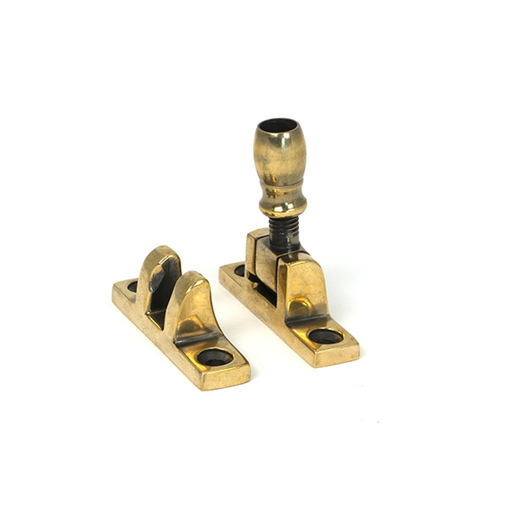 45493 • 55 x 14mm • Aged Brass • From The Anvil Mushroom Brighton Fastener - Narrow [Square]