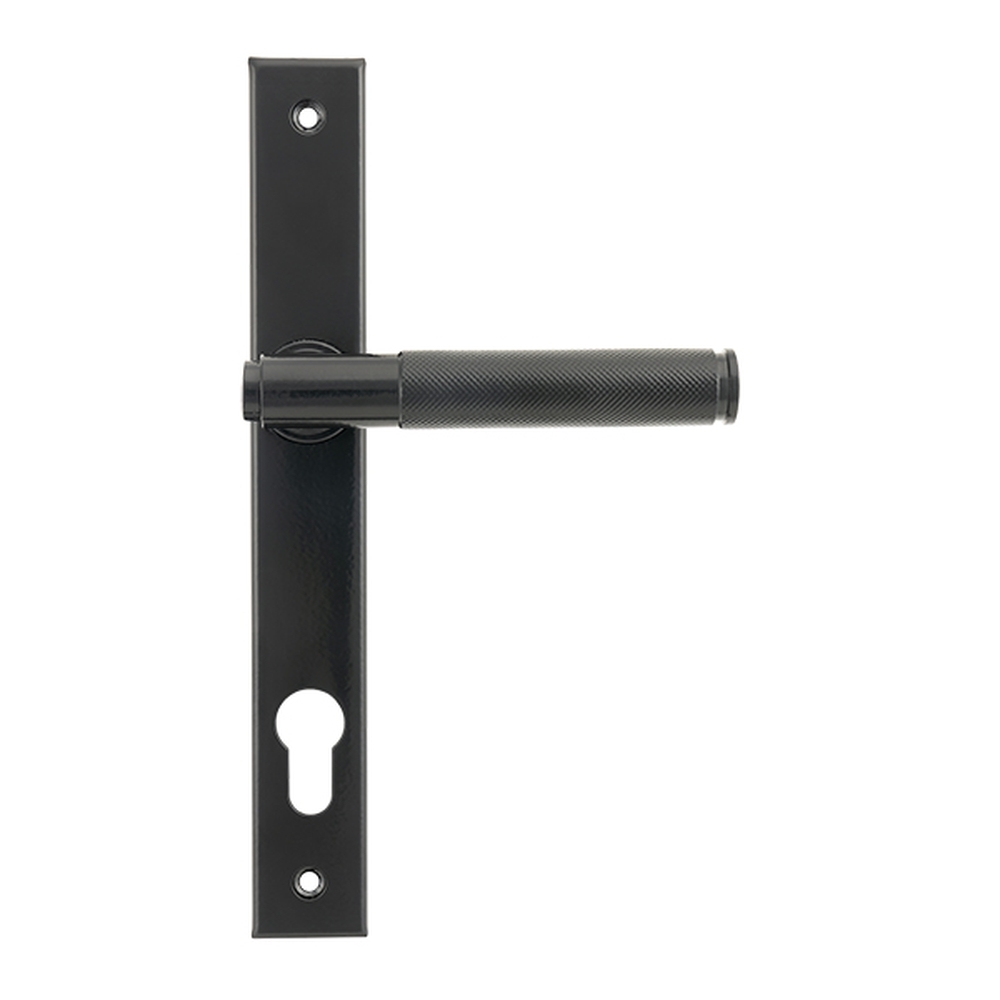 45527 • 242 x 32 x 13mm • Black • From The Anvil Brompton Slimline Lever Espag. Lock Set