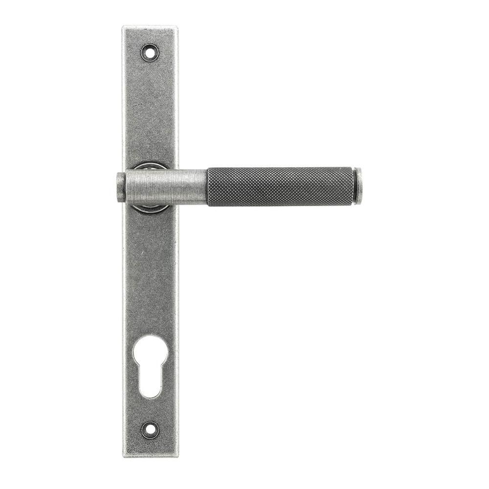 45529 • 242 x 32 x 13mm • Pewter Patina • From The Anvil Brompton Slimline Lever Espag. Lock Set