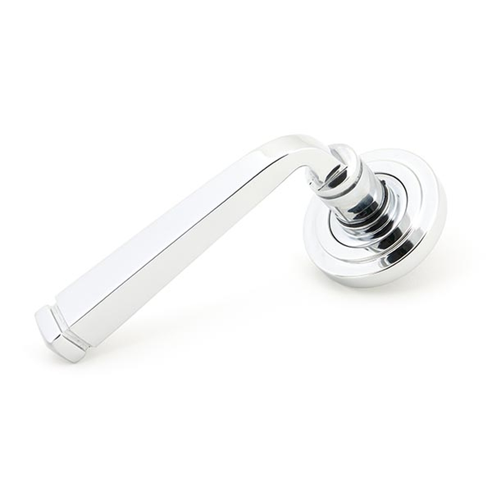 45616 • 53 x 8mm • Polished Chrome • From The Anvil Avon Round Lever on Rose Set [Art Deco]