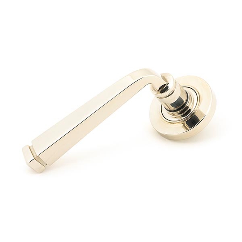 45619 • 53 x 8mm • Polished Nickel • From The Anvil Avon Round Lever on Rose Set [Plain]