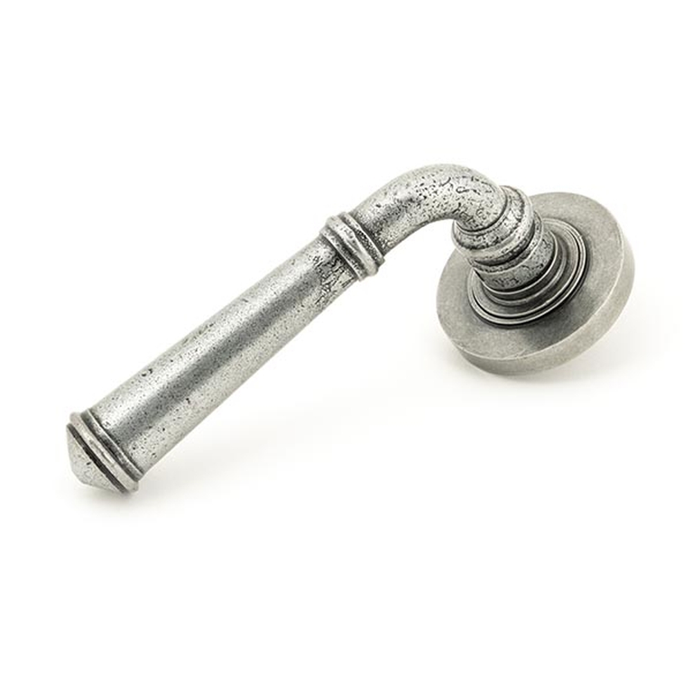 45643 • 53 x 8mm • Pewter Patina • From The Anvil Regency Lever on Rose Set [Plain]