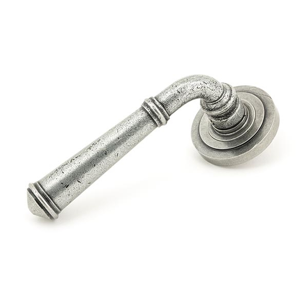 45644 • 53 x 8mm • Pewter Patina • From The Anvil Regency Lever on Rose Set [Art Deco]