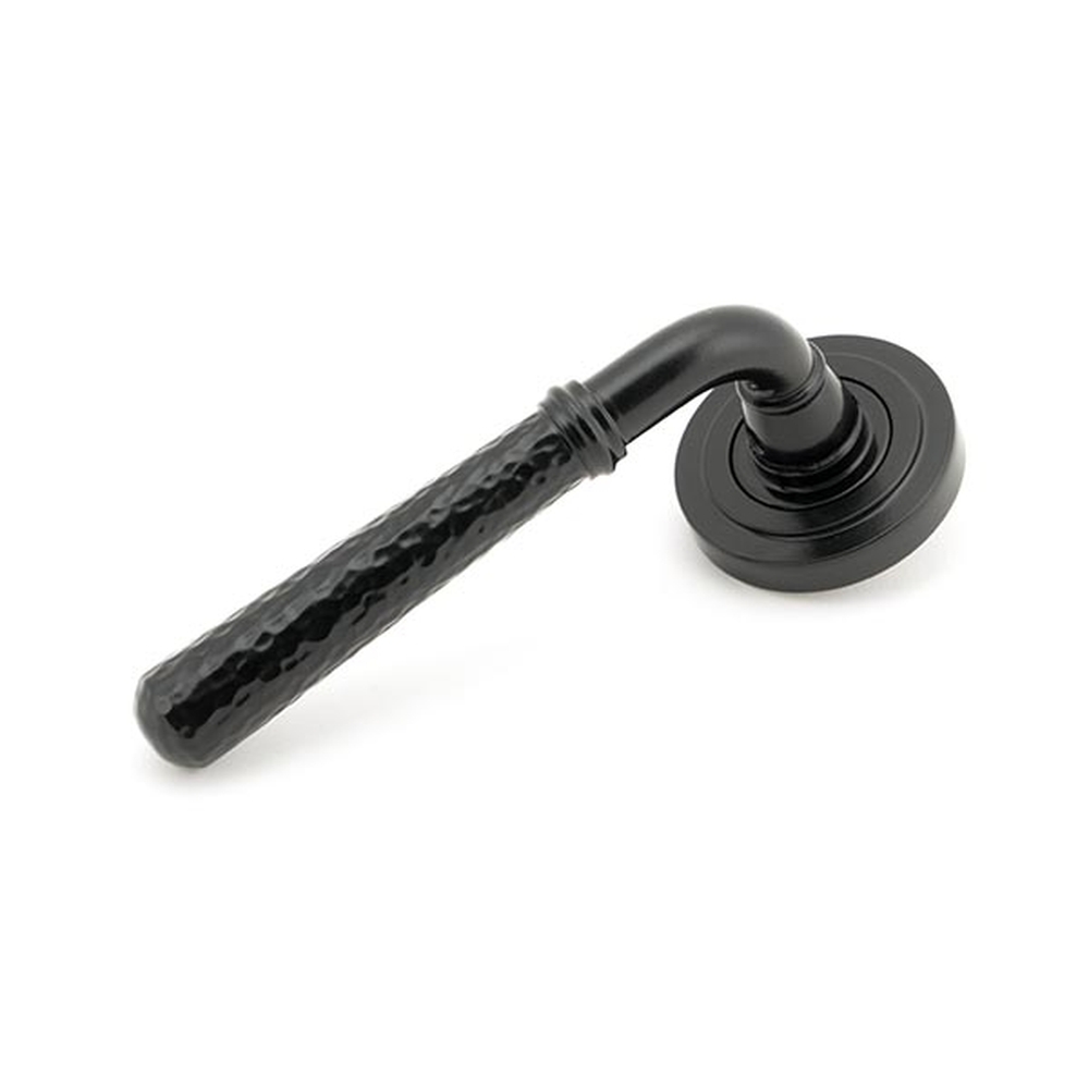 45648 • 53 x 8mm • Black • From The Anvil Hammered Newbury Lever on Rose Set [Art Deco]