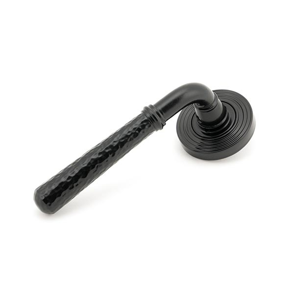 45649 • 53 x 8mm • Black • From The Anvil Hammered Newbury Lever on Rose Set [Beehive]