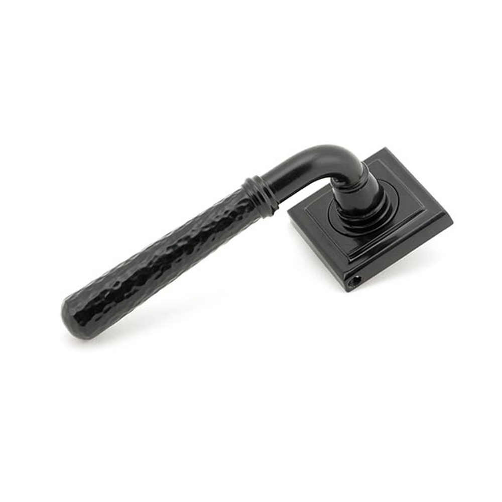 45650 • 53 x 53 x 8mm • Black • From The Anvil Hammered Newbury Lever on Rose Set [Square]