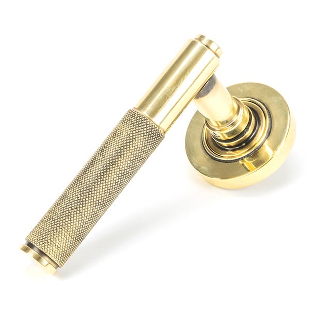 45659 • 53 x 8mm • Aged Brass • From The Anvil Brompton Lever on Rose Set [Plain]