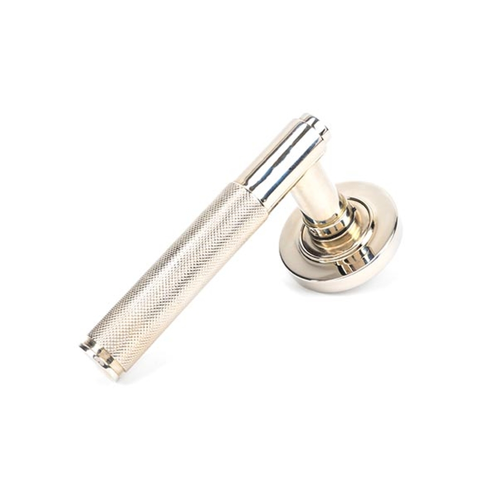 45667 • 53 x 8mm • Polished Nickel • From The Anvil Brompton Lever on Rose Set [Plain]