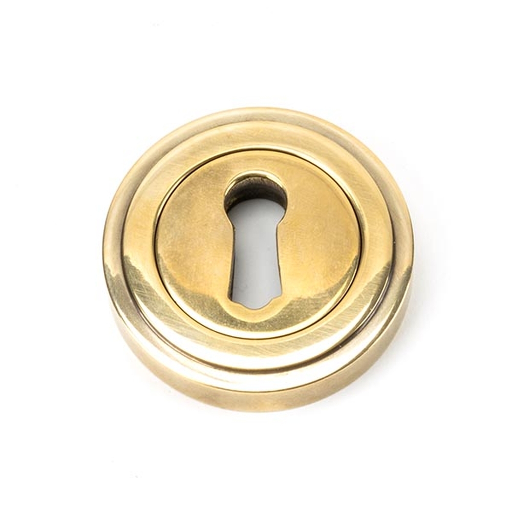 45684 • 53mm • Aged Brass • From The Anvil Round Escutcheon [Art Deco]