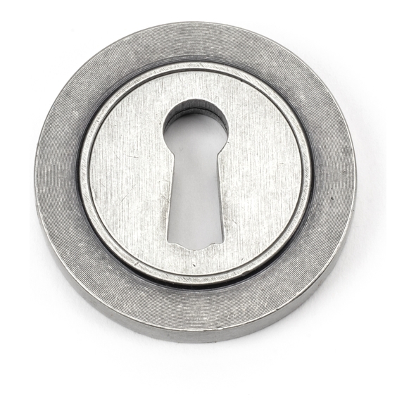 45703 • 53mm • Pewter Patina • From The Anvil Round Escutcheon [Plain]