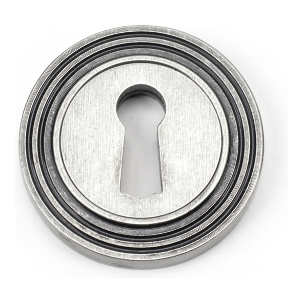 45705 • 53mm • Pewter Patina • From The Anvil Round Escutcheon [Beehive]