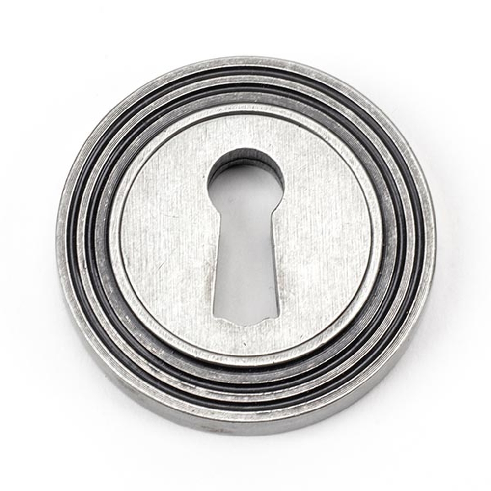 45705 • 53mm • Pewter Patina • From The Anvil Round Escutcheon [Beehive]