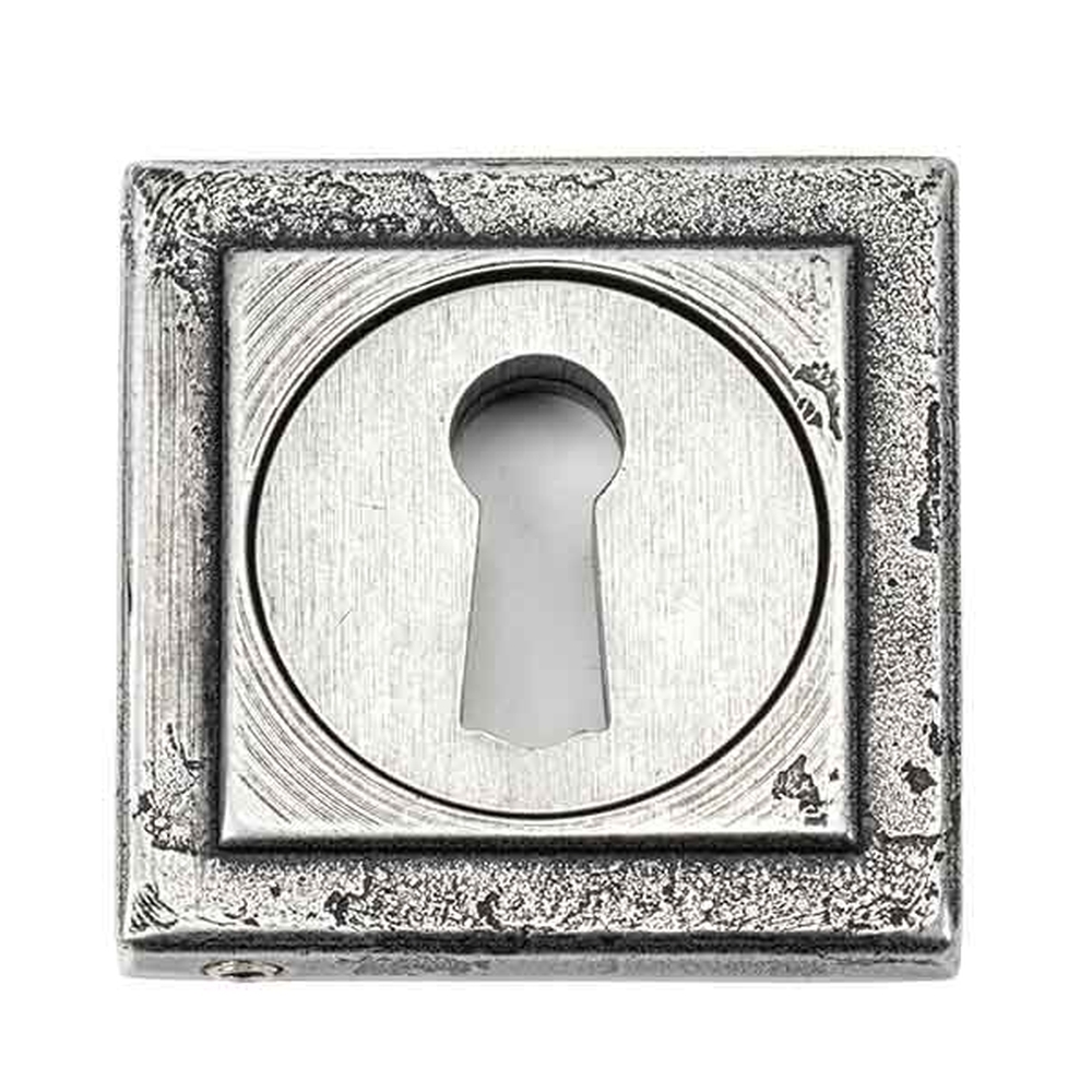 45706 • 53 x 53mm • Pewter Patina • From The Anvil Round Escutcheon [Square]