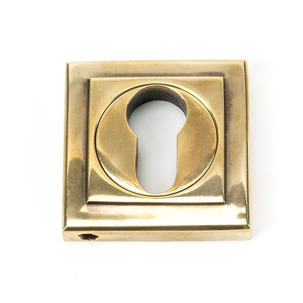 45710 • 53 x 53mm • Aged Brass • From The Anvil Round Euro Escutcheon [Square]