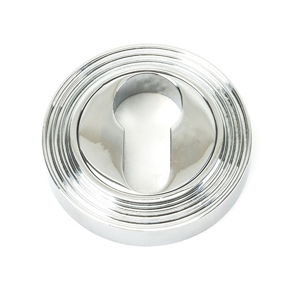 45713 • 53mm • Polished Chrome • From The Anvil Round Euro Escutcheon [Beehive]