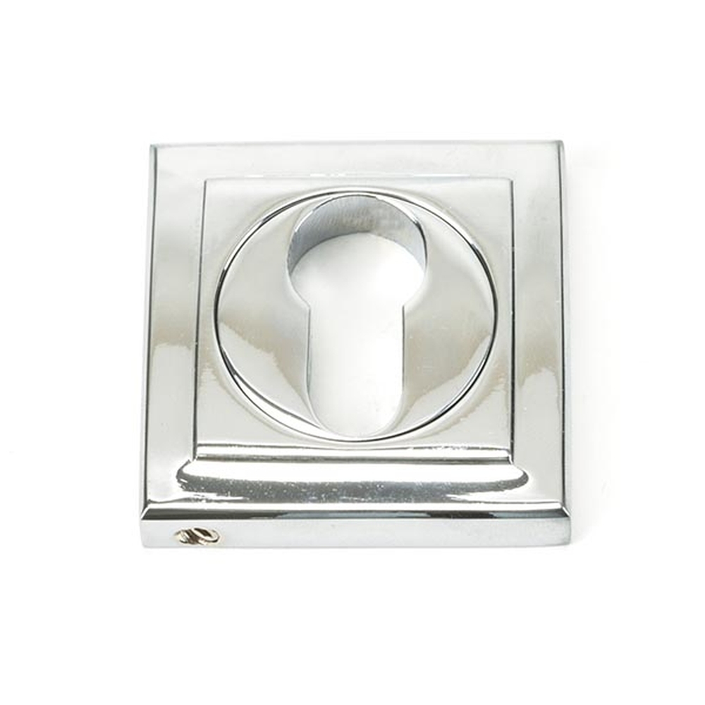 45714 • 53 x 53mm • Polished Chrome • From The Anvil Round Euro Escutcheon [Square]