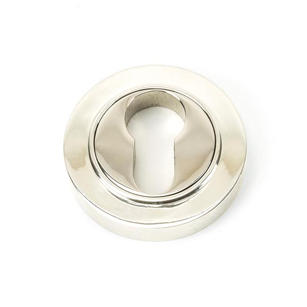 45715 • 53mm • Polished Nickel • From The Anvil Round Euro Escutcheon [Plain]