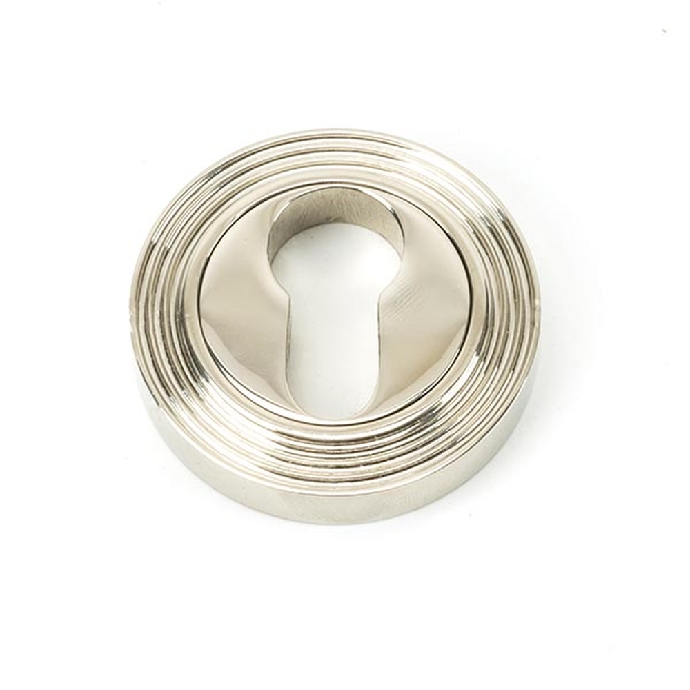 45717 • 53mm • Polished Nickel • From The Anvil Round Euro Escutcheon [Beehive]