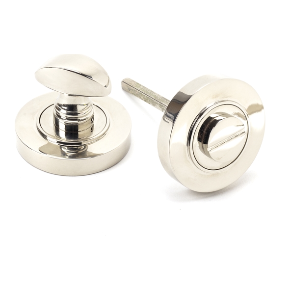 45739  53 x 8mm  Polished Nickel  From The Anvil Round Thumbturn [Plain]