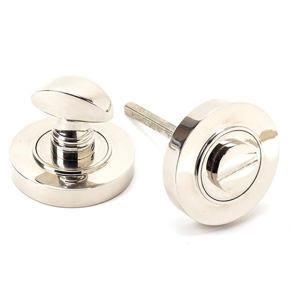 45739  53 x 8mm  Polished Nickel  From The Anvil Round Thumbturn [Plain]