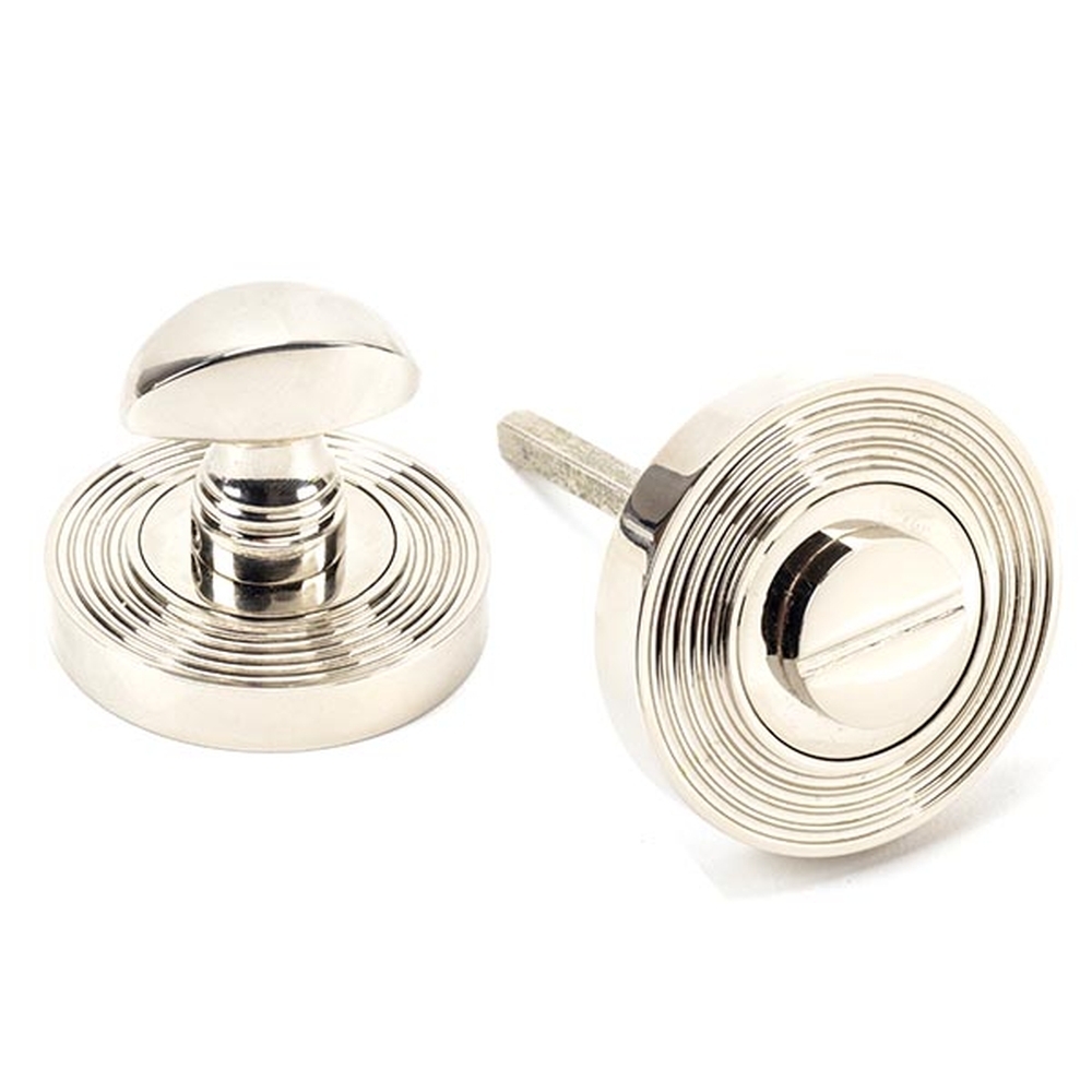 45741  53 x 8mm  Polished Nickel  From The Anvil Round Thumbturn [Beehive]