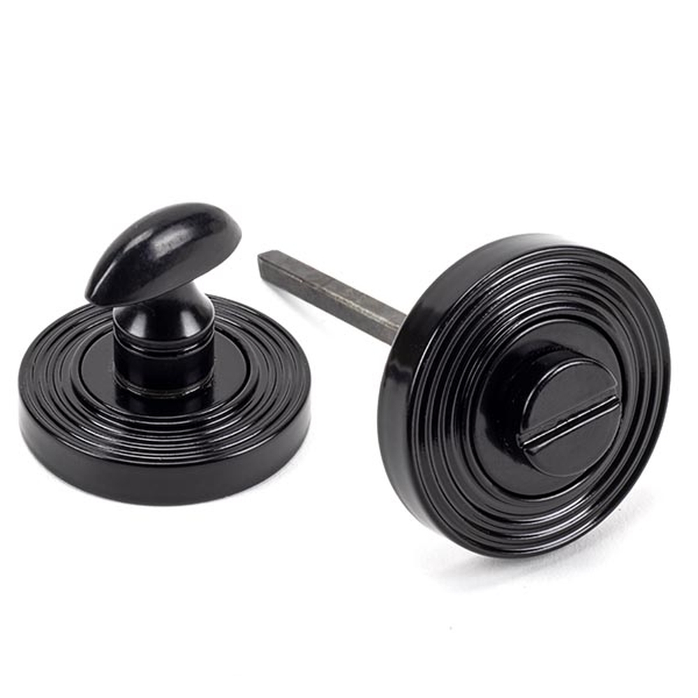 45745  53 x 8mm  Black  From The Anvil Round Thumbturn Set [Beehive]