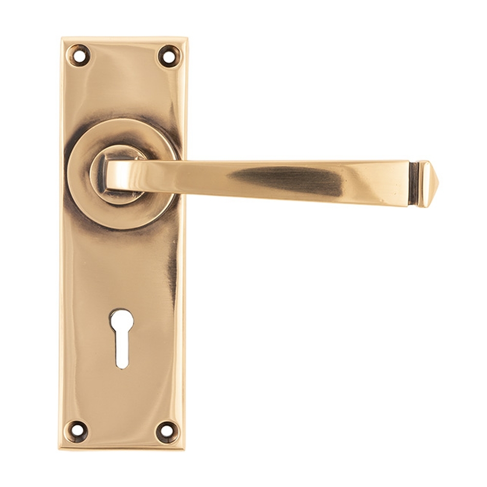 45787  152 x 48 x 5mm  Polished Bronze  From The Anvil Avon Lever Lock Set