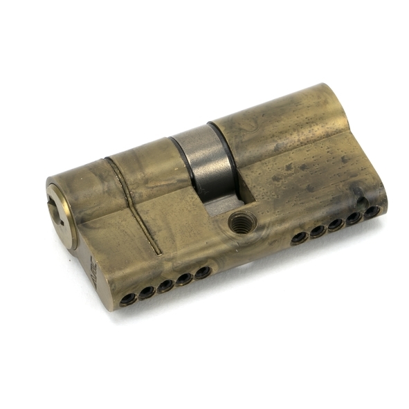 45803  30 x 30mm  Aged Brass  From The Anvil 5 Pin Euro Double Cylinder