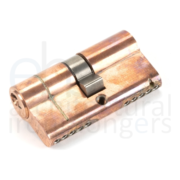 45821  30 x 30mm  Polished Bronze  From The Anvil 5pin Euro Cylinder KA