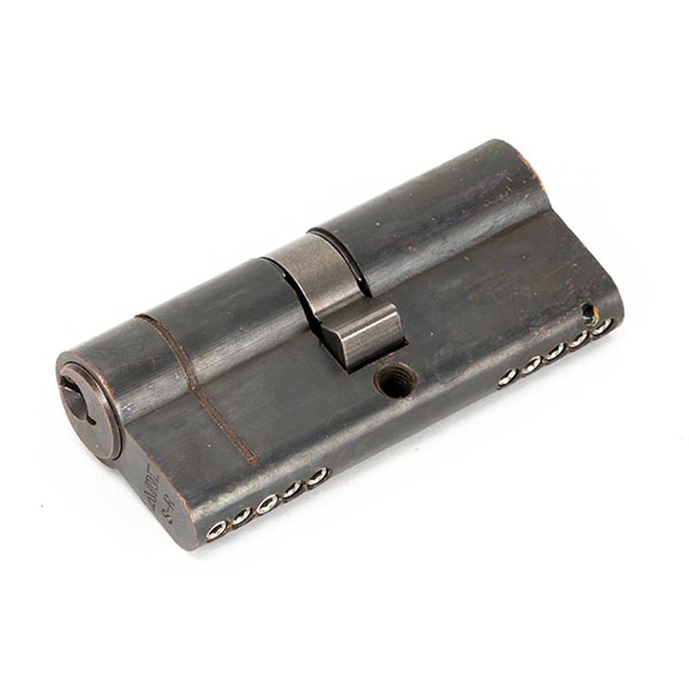 45824 • 35 x 35mm • Aged Bronze • From The Anvil 5 Pin Euro Double Cylinder Keyed Alike