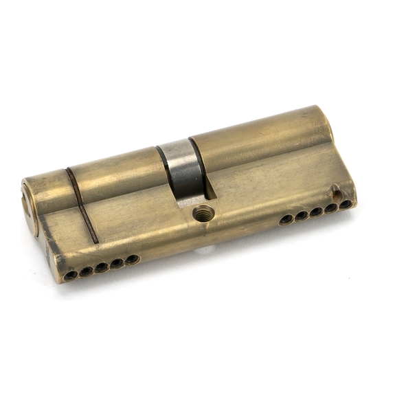 45831  40 x 40mm  Aged Brass  From The Anvil 5 Pin Euro Double Cylinder Keyed Alike