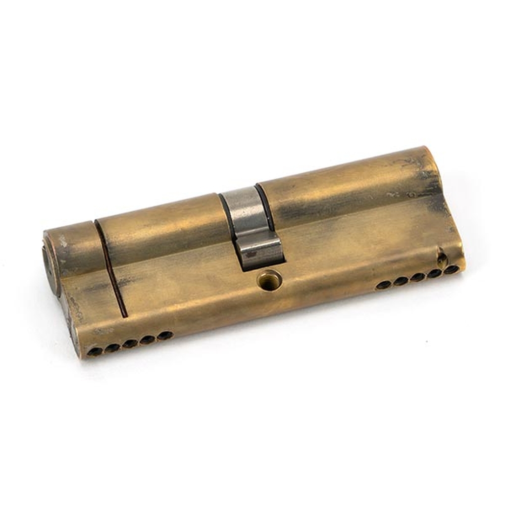 45839 • 45 x 45mm • Aged Brass • From The Anvil 5 Pin Euro Double Cylinder Keyed Alike