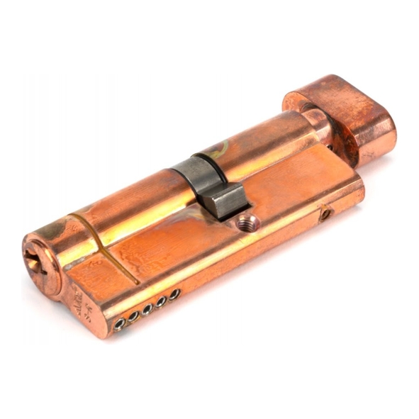 45853 • 45 x 35mm • Polished Bronze • From The Anvil 5pin Euro Cylinder/Thumbturn