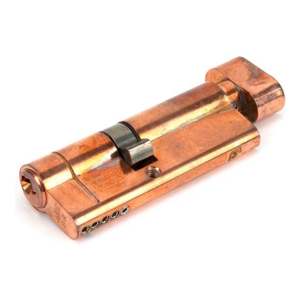 45857 • 35 x 45mm • Polished Bronze • From The Anvil 5pin Euro Cylinder/Thumbturn