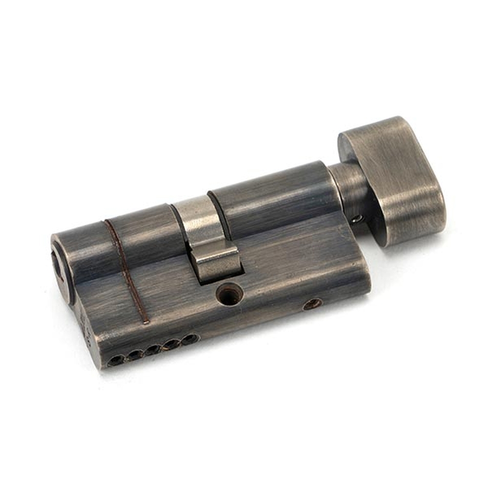 45866 • 30 x 30mm • Pewter Patina • From The Anvil 5 Pin Euro Cylinder & Thumbturn Keyed Alike